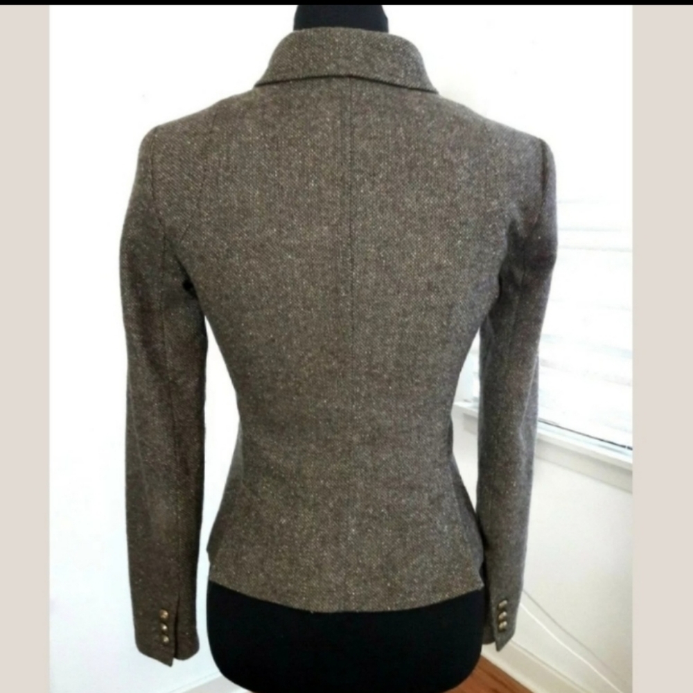 Banana Republic Military Style Green Blazer Size 0 - Picture 4 of 8